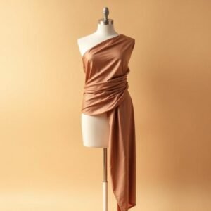 Silk Draped Dress