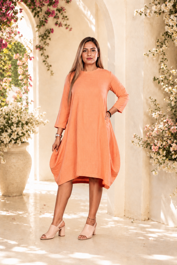 Apricot Bloom Dress